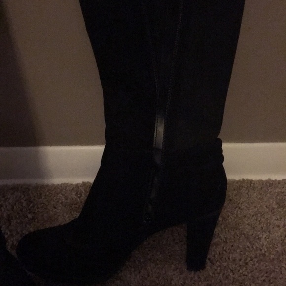 Black Suede Boots Excellent Condition - Picture 6 of 9